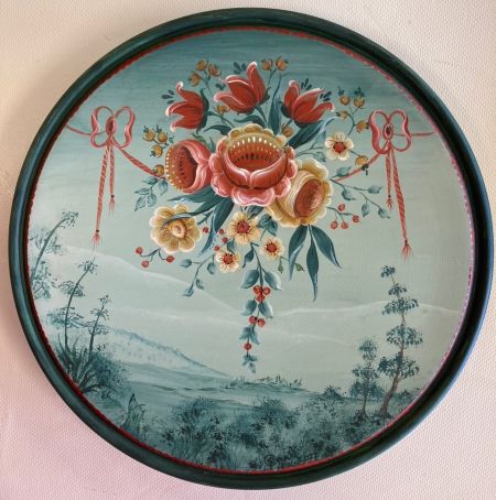 Valdres Original Painting Six Inch Plate